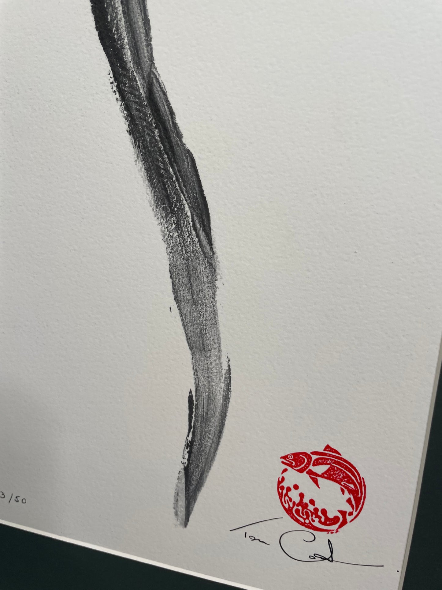 Conger Eel Print Mounted