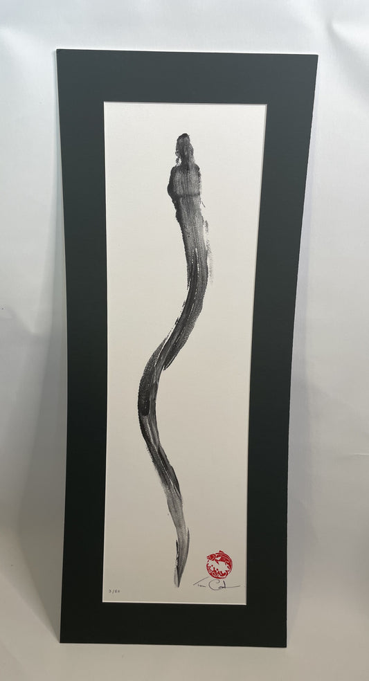 Conger Eel Print Mounted
