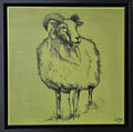 Irish ram along the Wild Atlantic Way in black ink
